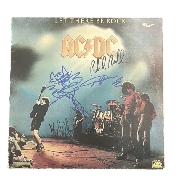 AC/DC Signed 'Let There Be Rock' Vinyl LP - CharityStars