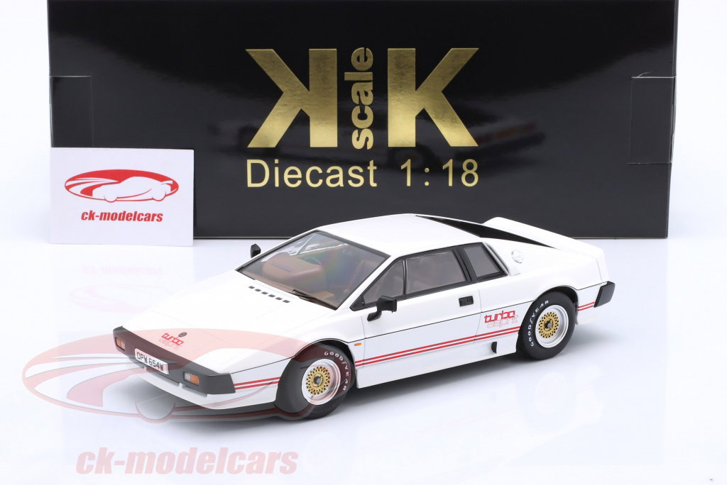 KK-Scale 1:18 Lotus Esprit Turbo Movie-Version 1981 white