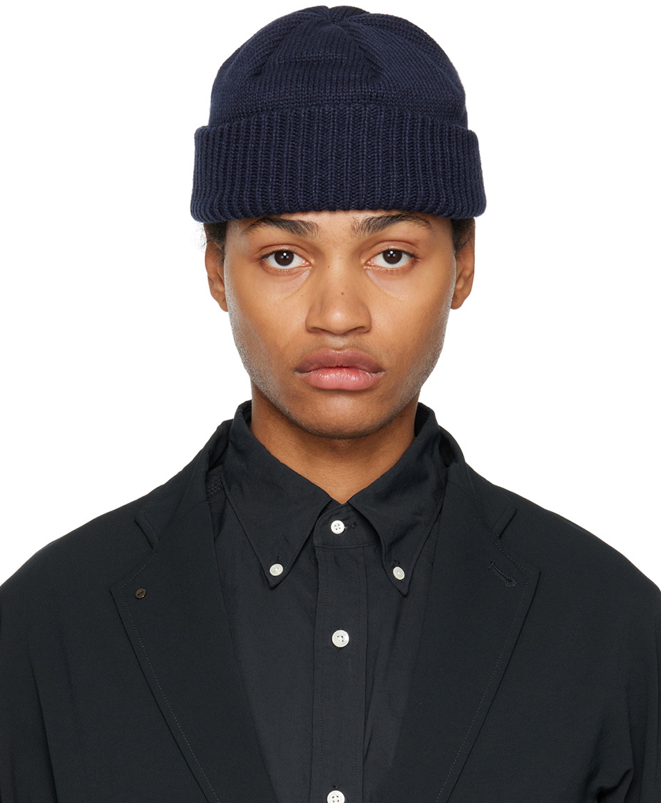 nanamica Navy GORE-TEX WINDSTOPPER Beanie Nanamica