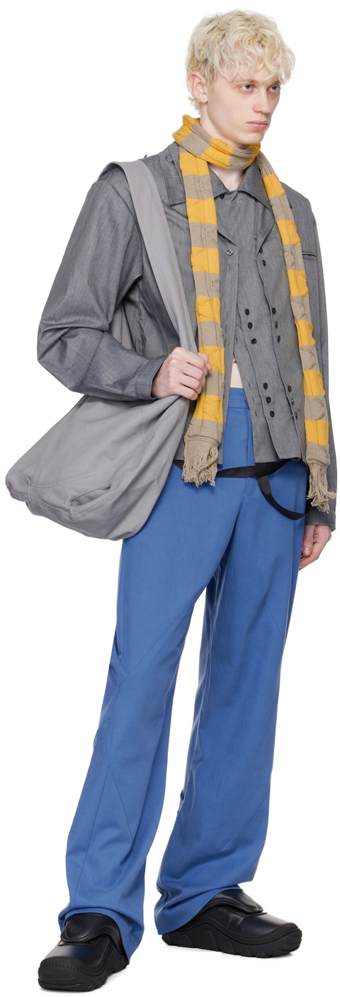 Kiko Kostadinov Beige & Yellow Merli Scarf Kiko Kostadinov