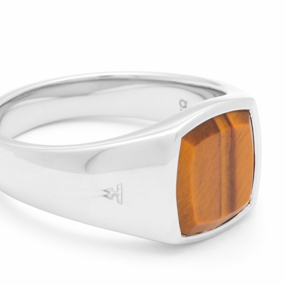 Tom Wood Men's Kay Ring in Tiger Eye Tom Wood