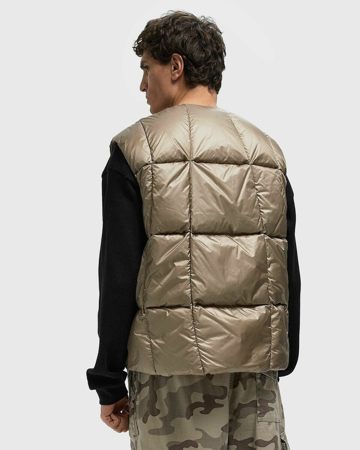 Goldwin 0 Three-Dimensional Down Light Vest gold Men Goldwin
