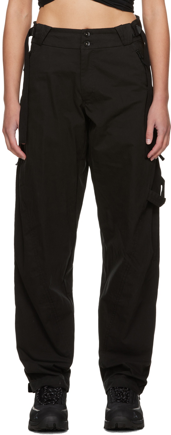 Hyein Seo Black Vented Trousers Hyein Seo