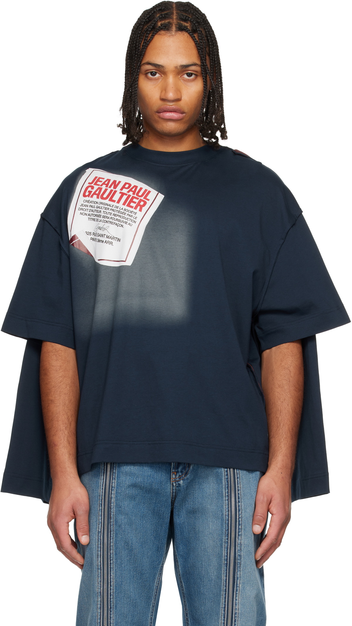 Jean Paul Gaultier White 'The Gaultier Paris' Long Sleeve T-Shirt