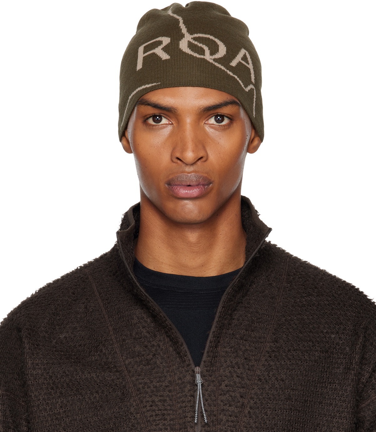 ROA Khaki Logo Beanie ROA