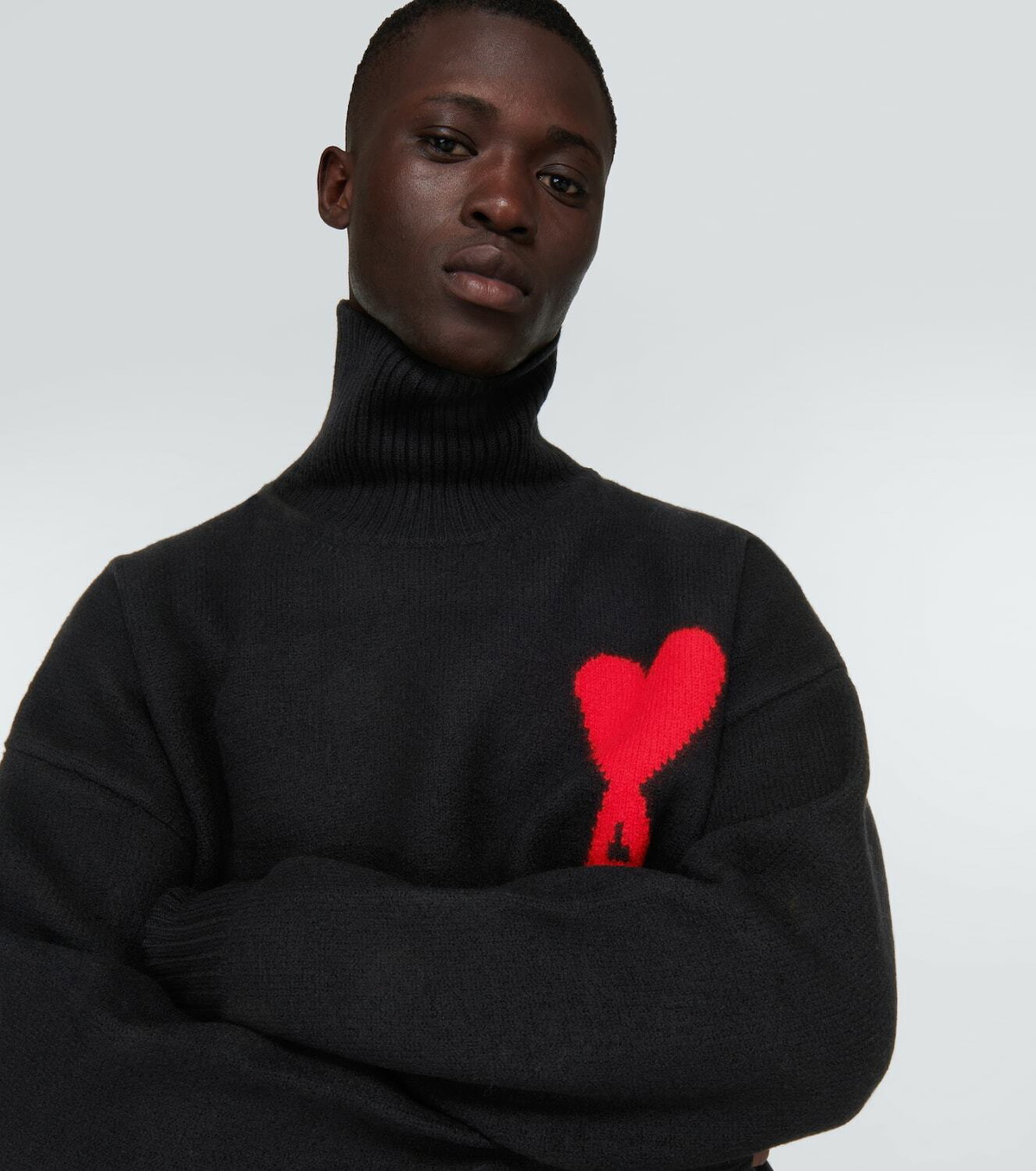 Ami Paris Ami de Cœur virgin wool turtleneck sweater AMI