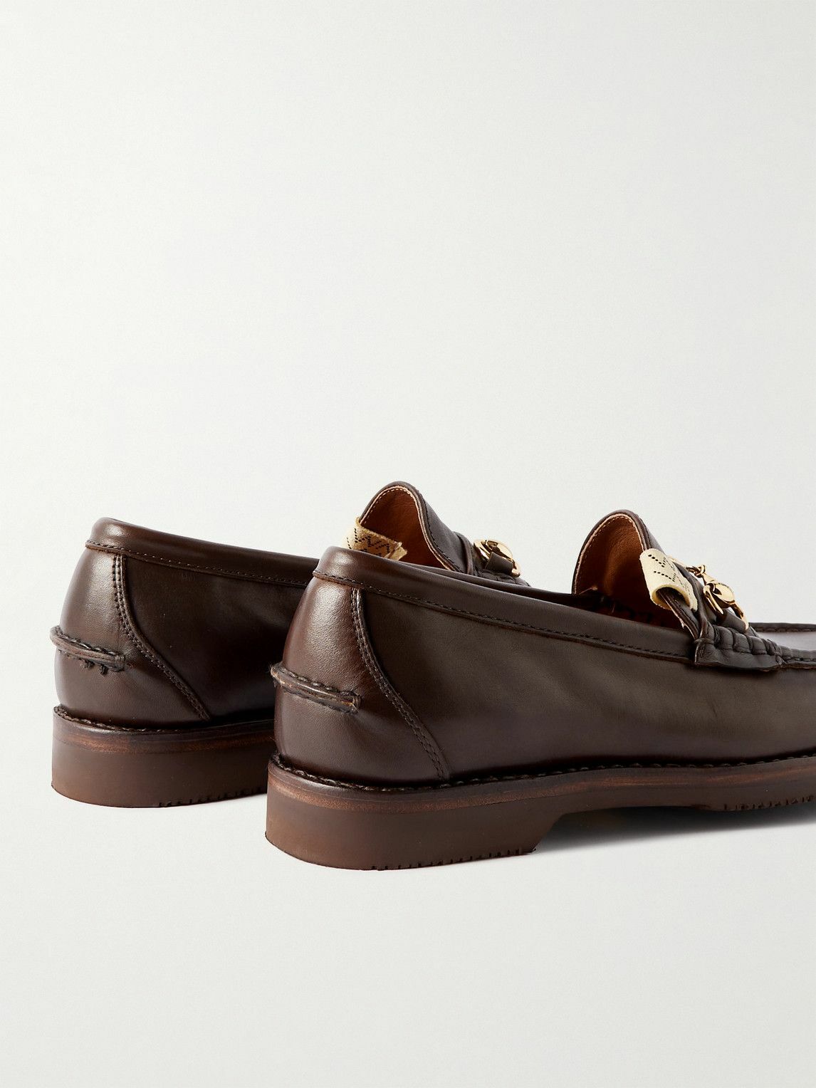 Visvim - Abarth Moc-Folk Horsebit-Embellished Leather Penny