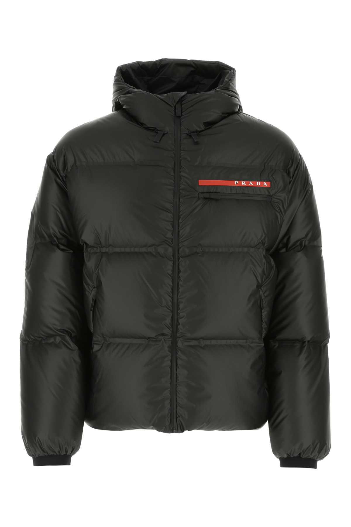 Prada Black Nylon Down Jacket Prada