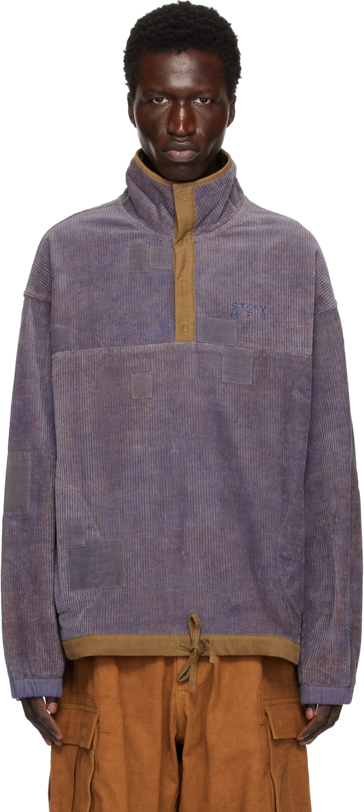 Story mfg. Brown Polite Pullover Sweatshirt Story Mfg.