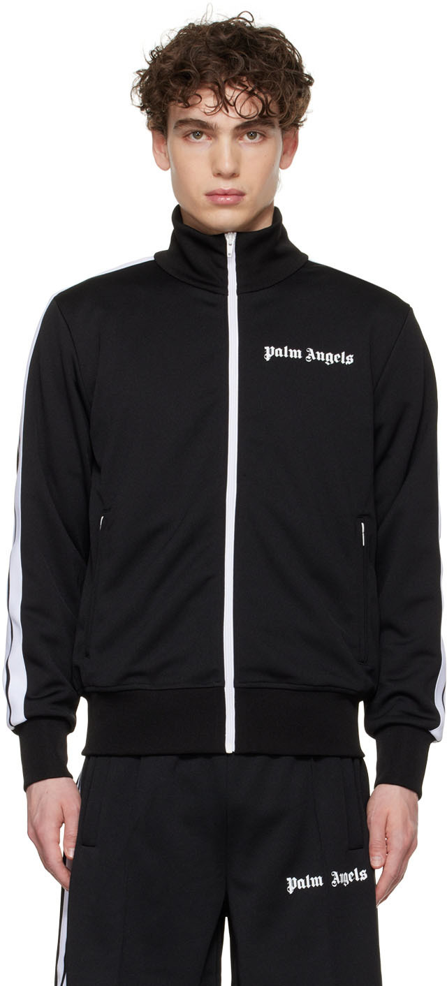 Palm Angels Black Classic Track Jacket Palm Angels