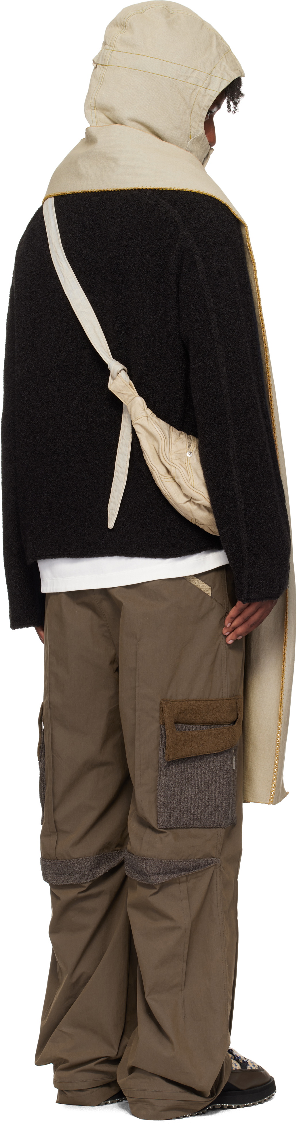 XLIM Beige EP.6 02 Hooded Muffler Scarf XLIM
