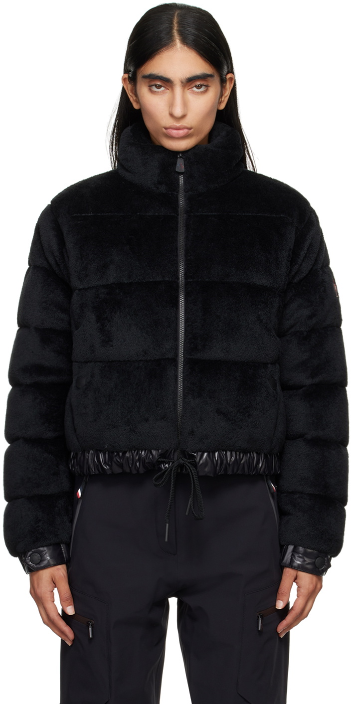 Moncler Grenoble Black Ayse Faux-Fur Down Jacket Moncler Grenoble