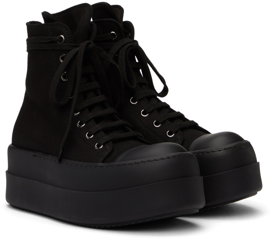 Rick Owens DRKSHDW Black Mega Bumper Sneakers Rick Owens Drkshdw