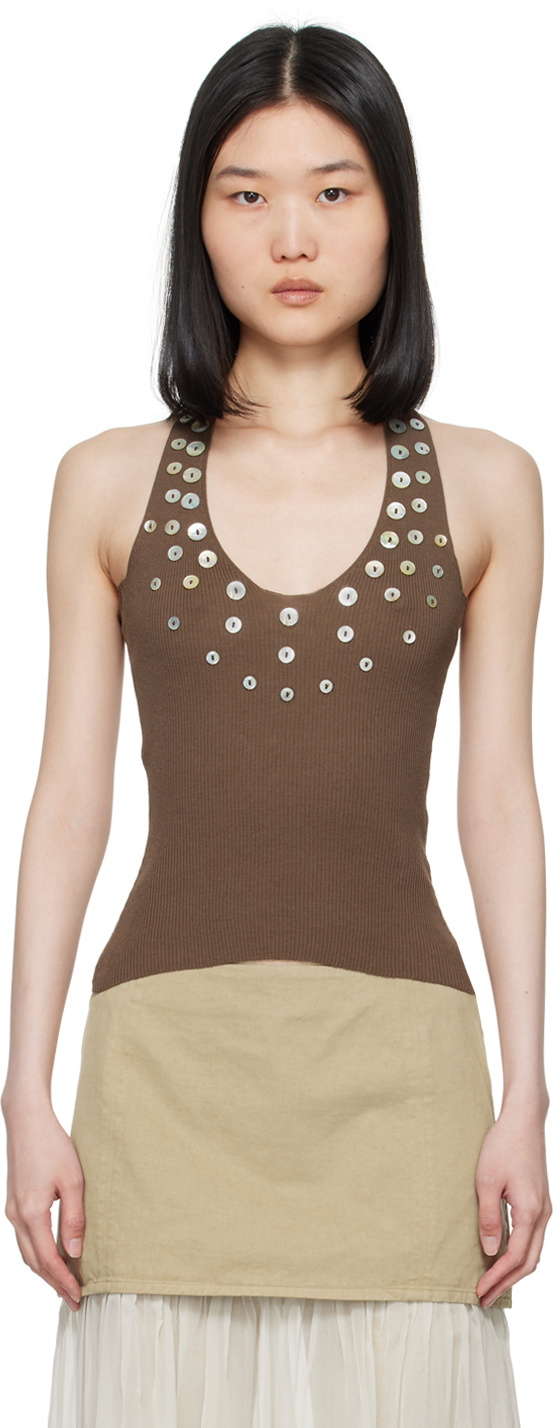 Paloma Wool Brown Nerium Tank Top Paloma Wool
