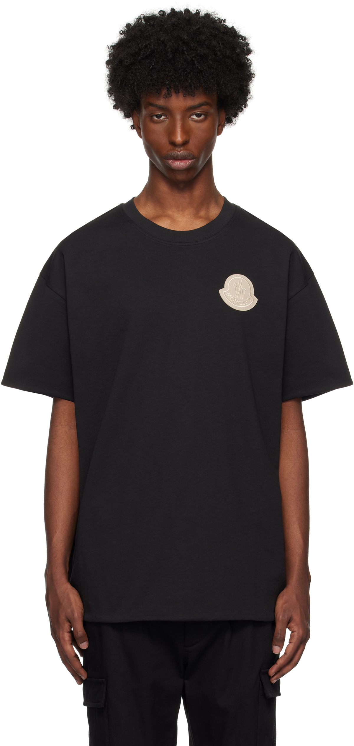 Moncler Black Logo Reversible T-shirt Moncler