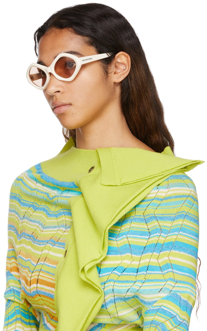 Kiko Kostadinov Beige Octavia Sunglasses Kiko Kostadinov