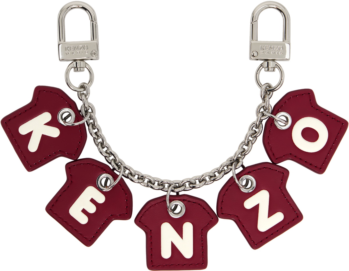 Kenzo Silver Kenzo Paris Tag Keychain Kenzo