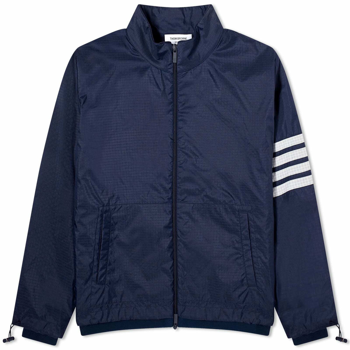 Thom Browne Men's 4 Bar Ripstop Jacket in Navy Thom Browne