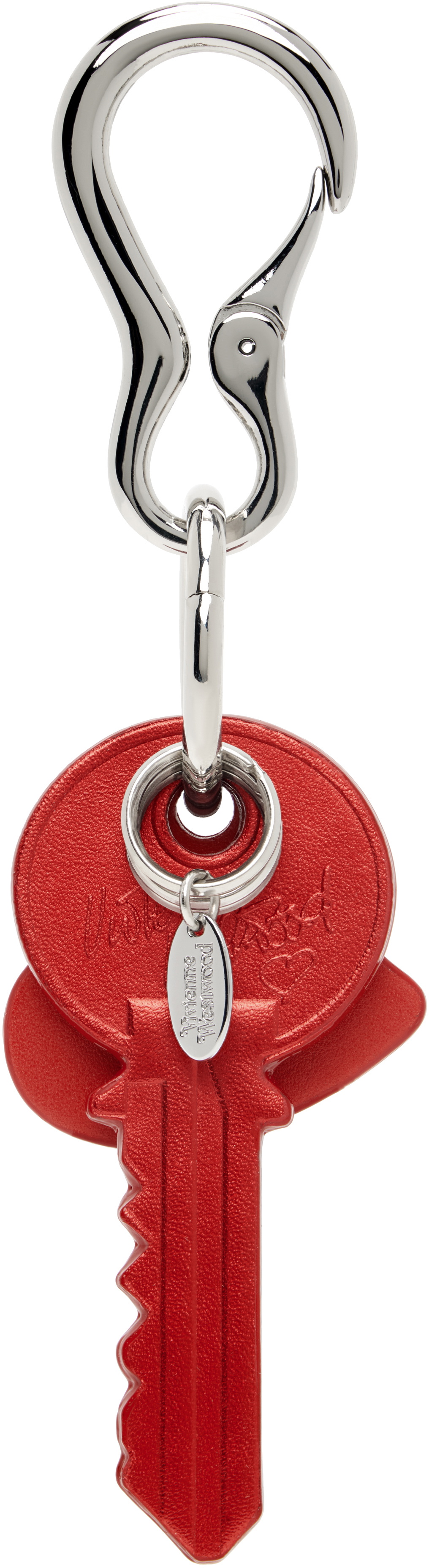 Vivienne Westwood Silver & Red Key & Heart Keychain Vivienne Westwood