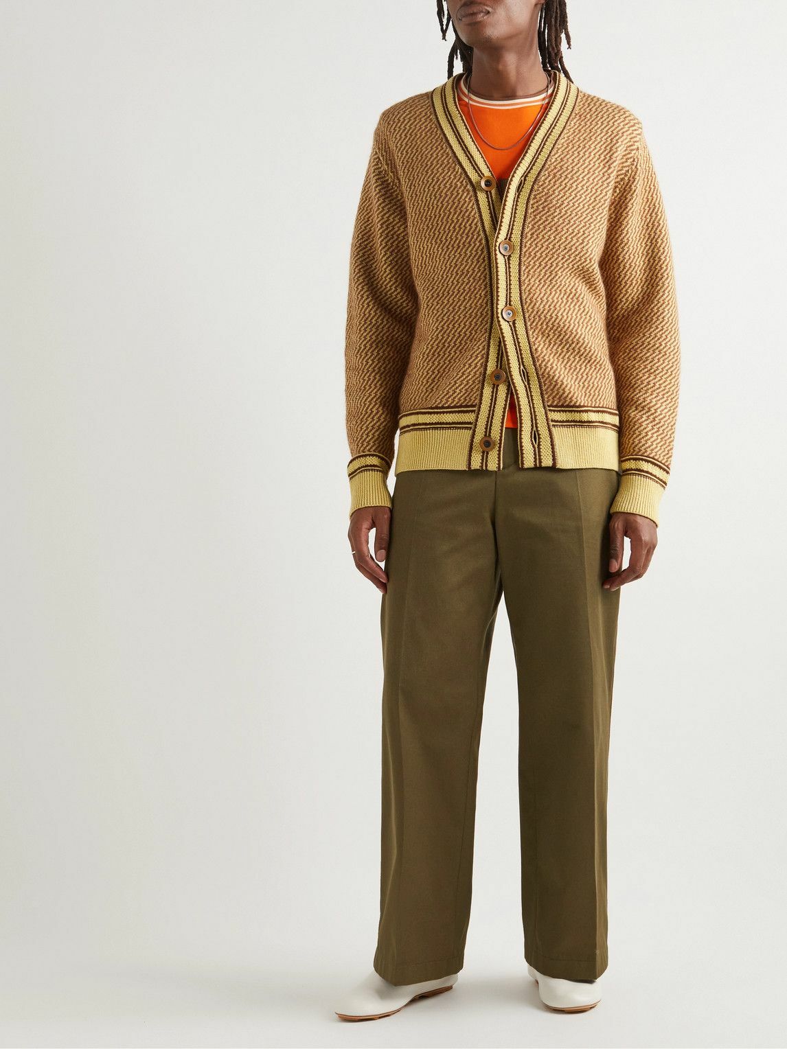 Wales Bonner - Clarinet Jacquard-Knit Recycled Cashmere-Blend