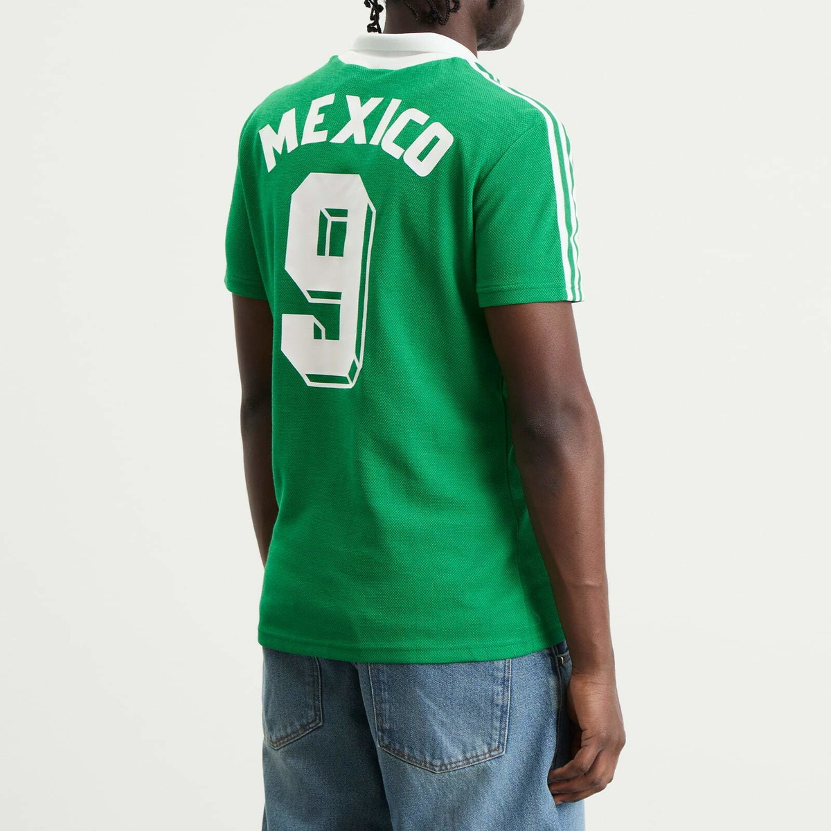 Adidas Men's Mexico 1986 Home Jersey Top in Green adidas