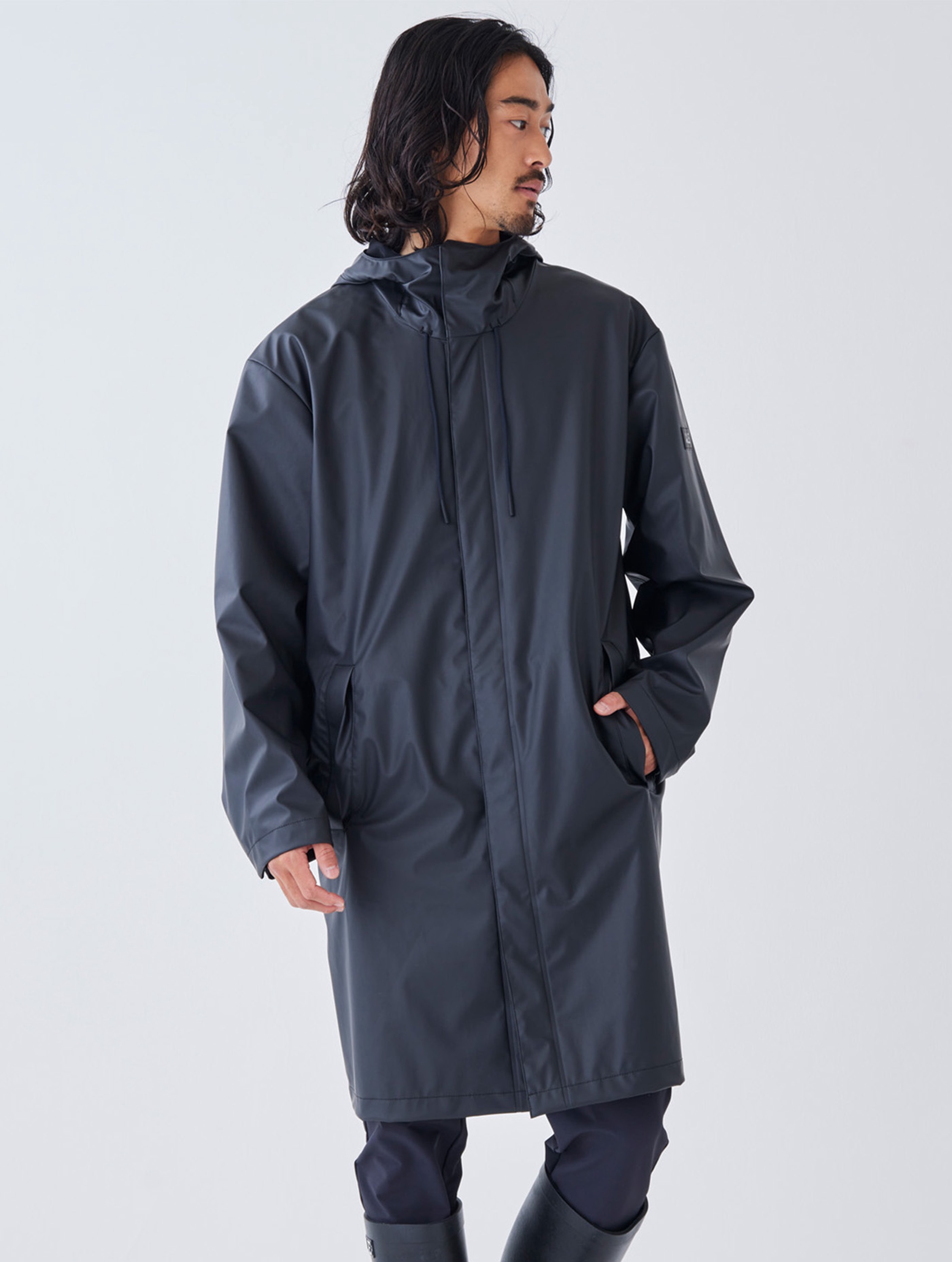 メンズ 防水 フーデッドジャケットロング ZBHAA63 - AIGLE（エーグル