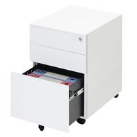 プラス 組立式スチールOAデスクシステム サイドキャビネット 3段