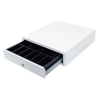 ビジコム キャッシュドロア 手動式（中型・4B/6C・白） BC-423HP-W 1台