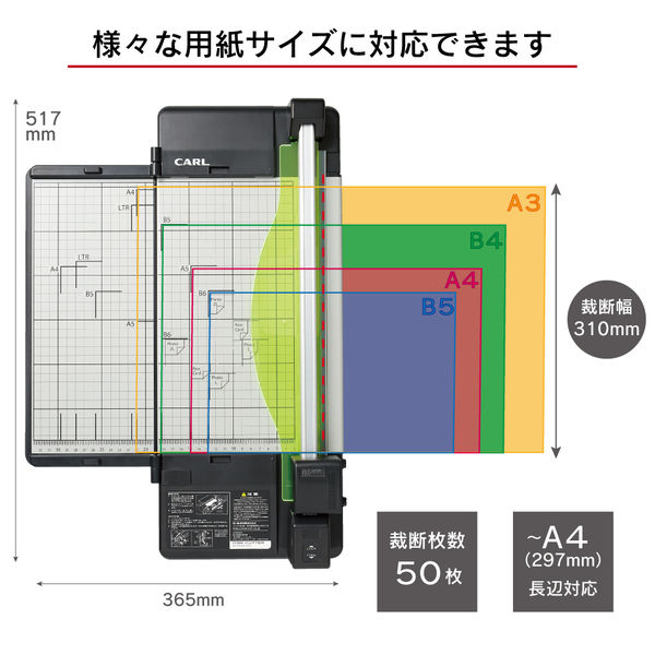 カール事務器 裁断機 ディスクカッター・スリム DC-F5100 A4サイズ