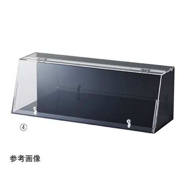 アズワン 鍵付きショーケース 白色LED照明付き W57cm 65-8768-05 1個