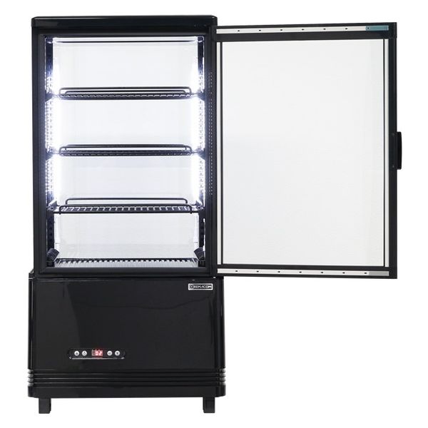 軒先渡し】レマコム 4面ガラス冷蔵ショーケース 74リットルタイプ R4G
