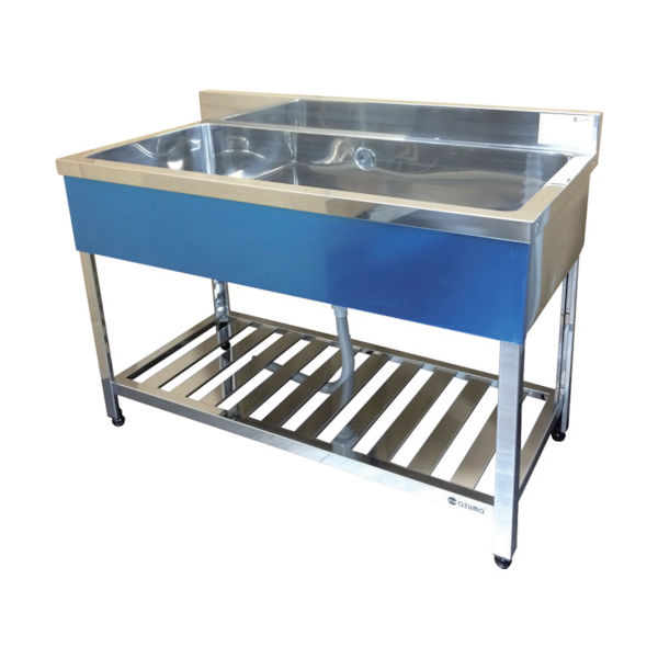 東製作所 アズマ 一槽シンク(ホース付) 1200×600×800 HP1-1200 1台 452