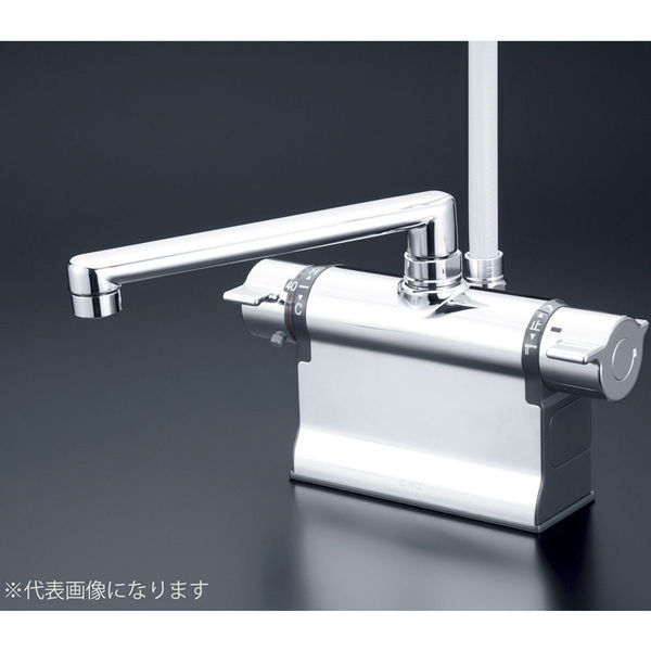 KVK デッキ形サーモスタット式シャワー ワンストップシャワー付 300mm