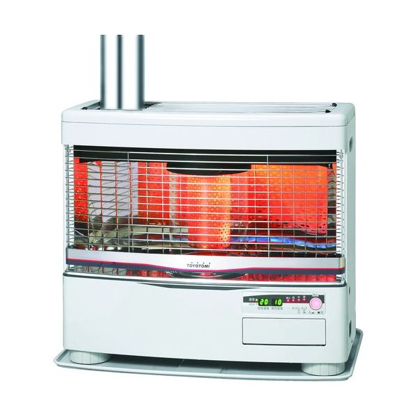 トヨトミ TOYOTOMI 煙突式石油ストーブ HRーV6524―W 1台 688-9150