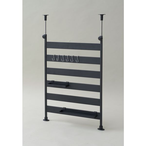 山善 YAMAZEN 突っ張りキッチンラック 幅465×奥行65×高さ1150mm