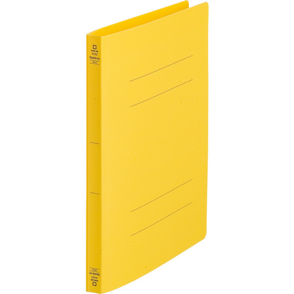 キングジム フラットファイルクイックイン A4タテ 黄 4432 1袋（10冊入