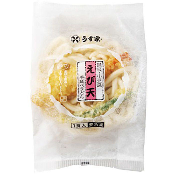 うす家 えび天手延うどん580g BBS-182 1袋（直送品） - アスクル