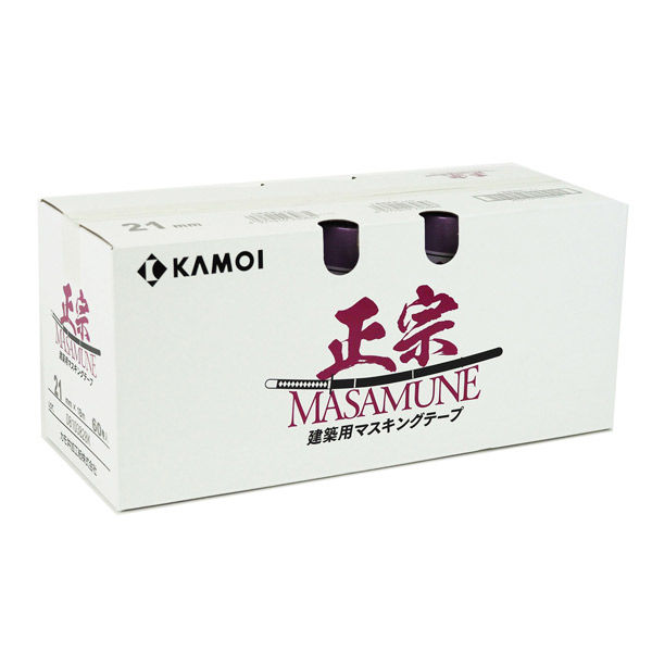 建築塗装用 マスキングテープ 正宗 21mmx18m 60巻 KMMAS21610 1箱