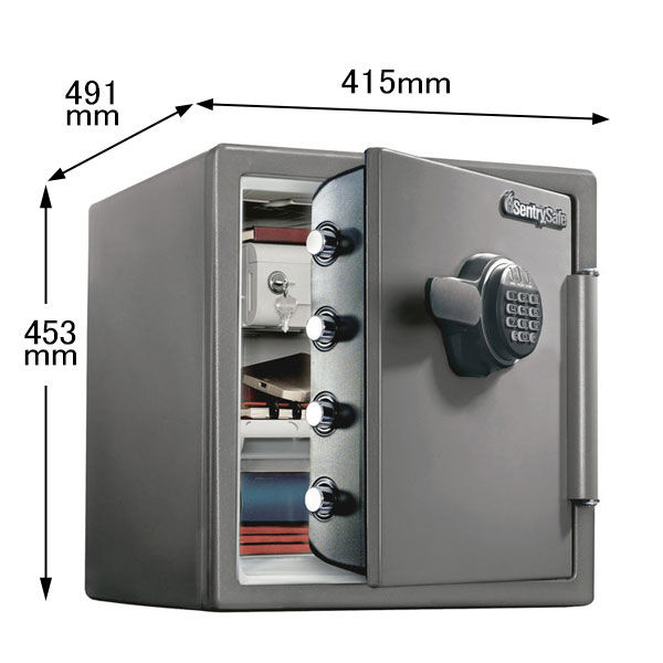 設置込】セントリー テンキー式耐火・耐水金庫 （1時間耐火） 33.6L