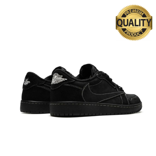 TÊNIS TRAVIS SCOTT x AIR JORDAN 1 LOW BLACK PHANTOM - PRETO