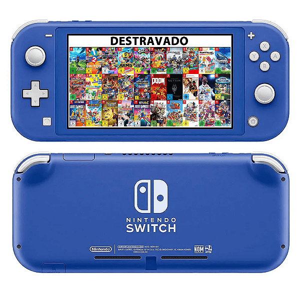 Console Nintendo Switch Lite - Destravado 128gb - Com jogos