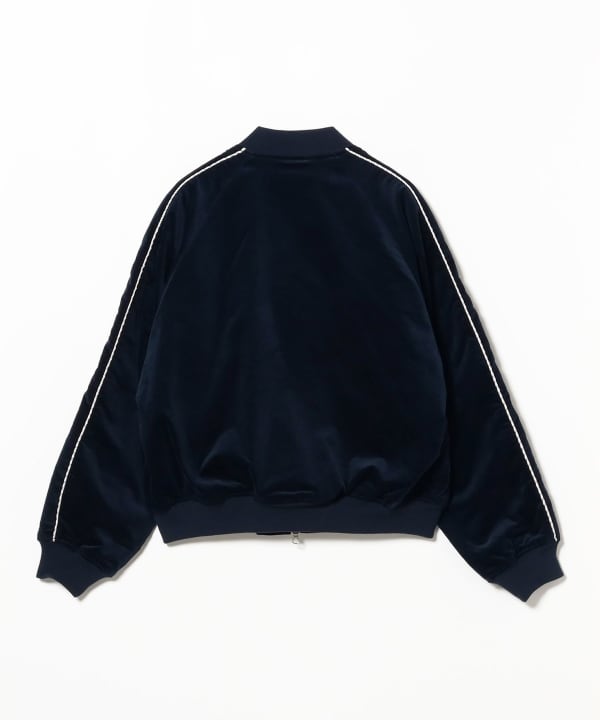 BEAMS（ビームス）リラックスフィット ベロア スカジャン（ブルゾン