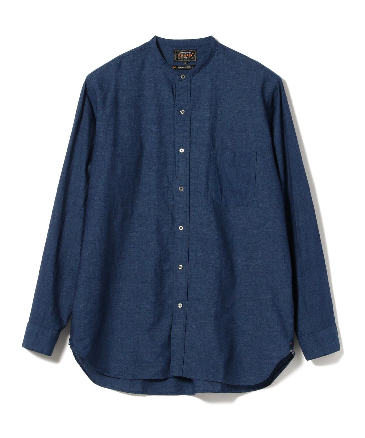 BEAMS PLUS（ビームス プラス）Band Collar Indigo Chambray（シャツ
