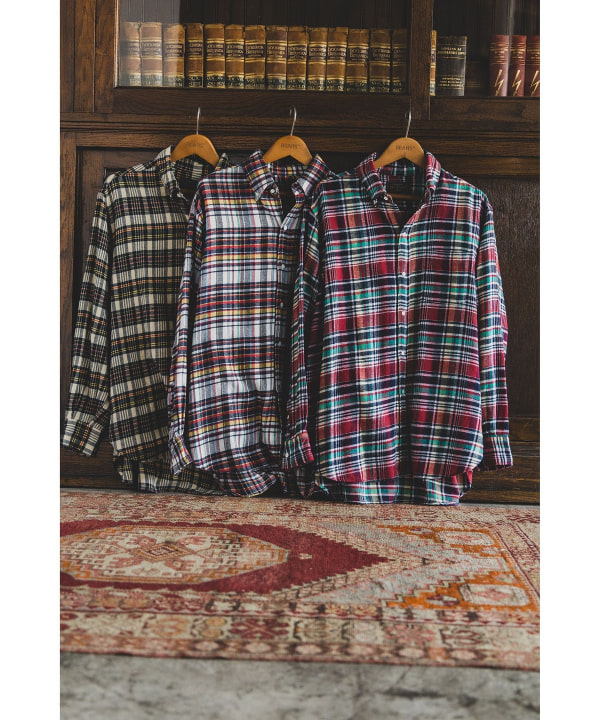 BEAMS PLUS（ビームス プラス）B.D. Classic-fit Indian flannel Plaid