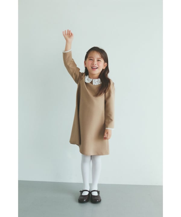 BEAMS mini（ビームス ミニ）セレモニー レースカラー ワンピース