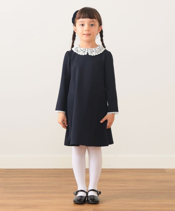 BEAMS mini（ビームス ミニ）セレモニー レースカラー ワンピース