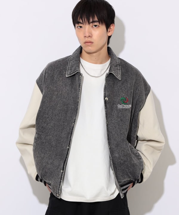 BEAMS HEART（ビームス ハート）刺繍 デニム スタジャン（ブルゾン