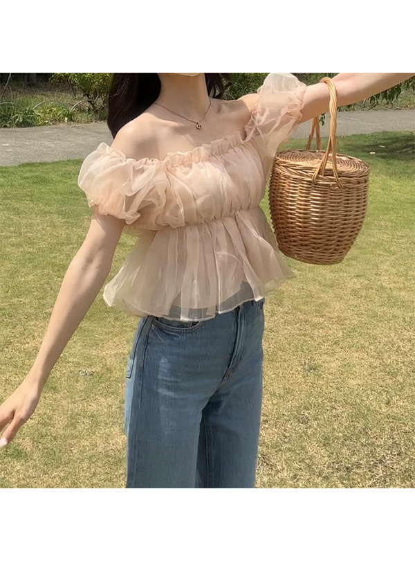 2Wayシアーペプラムブラウス[ac2281] | レディースファッション通販の