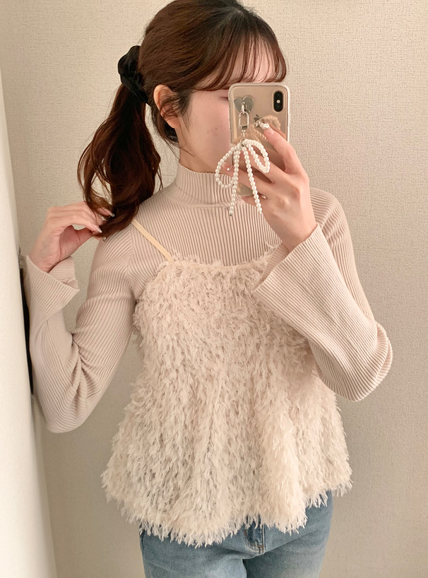 フリンジキャミソールペプラムトップス[gn414] | レディース