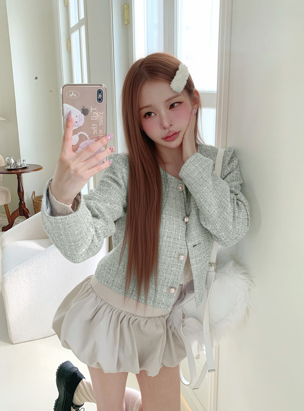 スパンコールツイードジャケット[dk1318] | レディースファッション